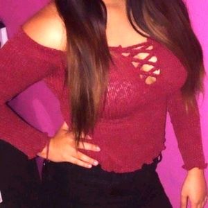 Burgundy Shirt